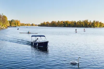Blick auf einen Fluss in der Nähe der Ferienwohnung