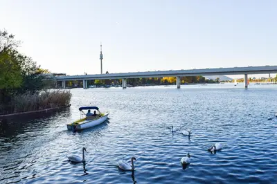Blick auf einen Fluss in der Nähe der Ferienwohnung