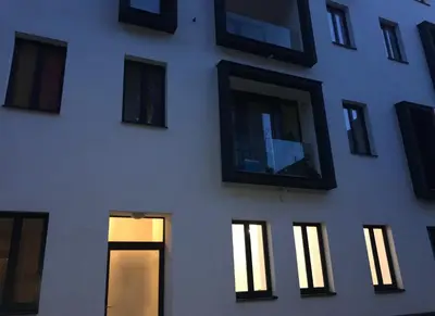 Das Gebäude in dem sich die Ferienwohnung befindet