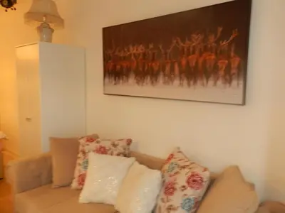 Ein Sitzbereich in der Unterkunft Klassik and sunny Apartment!