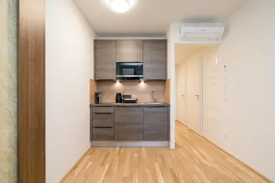 Küche/Küchenzeile in der Unterkunft MyApartments Vienna