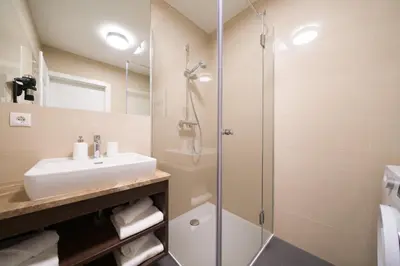 Ein Badezimmer in der Unterkunft MyApartments Vienna