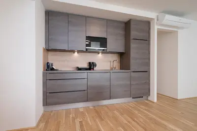 Küche/Küchenzeile in der Unterkunft MyApartments Vienna
