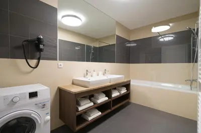 Ein Badezimmer in der Unterkunft MyApartments Vienna