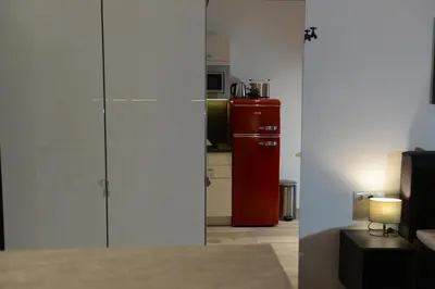 Küche/Küchenzeile in der Unterkunft Auszeit Vienna Wellness Apartment