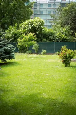 Ein Garten an der Unterkunft Garden Apartment Donau-City (P&R)