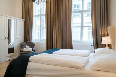 Ein Bett oder Betten in einem Zimmer der Unterkunft Vienna Residence, Naschmarkt - Museumsquartier