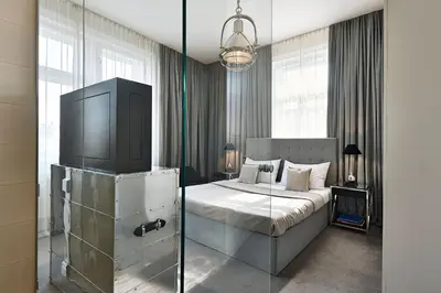 Ein Bett oder Betten in einem Zimmer der Unterkunft 6 rooms Naschmarkt