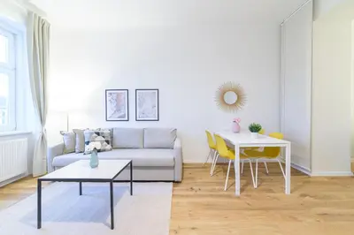 Ein Sitzbereich in der Unterkunft Beautiful apartment in Vienna's Heart 1c