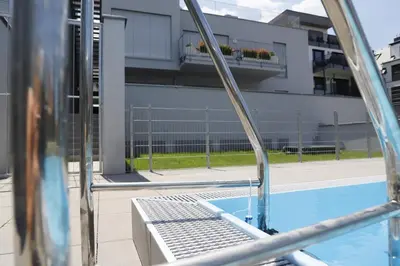 Grundriss der Unterkunft Rooftop Terrace, free garage parking and Pool!
