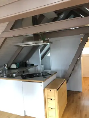 Küche/Küchenzeile in der Unterkunft Seehütte Neusiedlersee - Pfahlbau Waterfront 1