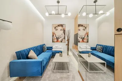 Ein Sitzbereich in der Unterkunft Zeus Design Apartments Schönbrunn