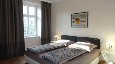 Ein Bett oder Betten in einem Zimmer der Unterkunft Sonnberg Design Apartments