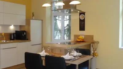 Küche/Küchenzeile in der Unterkunft Sonnberg Design Apartments
