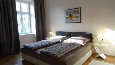 Ein Bett oder Betten in einem Zimmer der Unterkunft Sonnberg Design Apartments