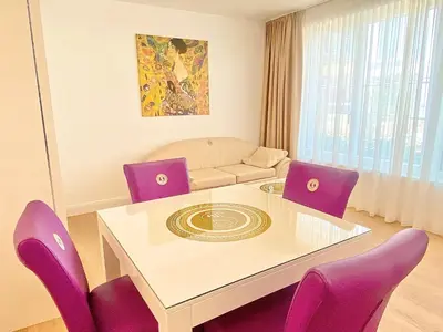 Ein Sitzbereich in der Unterkunft Steiner Residences Vienna Vorgartenstrasse