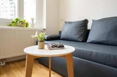 Ein Sitzbereich in der Unterkunft FeelGood Apartments SmartLiving | contactless check-in