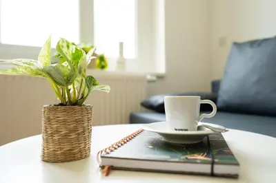 Ein Sitzbereich in der Unterkunft FeelGood Apartments SmartLiving | contactless check-in