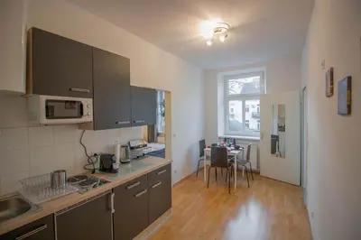 Küche/Küchenzeile in der Unterkunft Cozy 2 ROOM APARTMENT - Enjoy autumn in Vienna