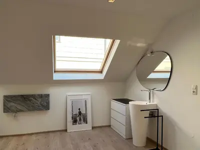 Grundriss der Unterkunft Lieblingsplatz Neusiedl - Modern Stylish Apartments - Free Parking Burgenland Card - 10 min to Designer Outlet Parndorf and Lake Neusiedl