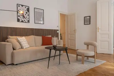 Ein Sitzbereich in der Unterkunft josef's home I Premium Apartment in Ideal Location