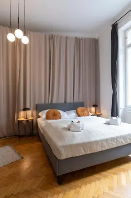 Ein Bett oder Betten in einem Zimmer der Unterkunft josef's home I Premium Apartment in Ideal Location