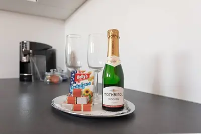 Getränke in der Unterkunft Wien Sky Loft l LF43