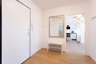 Küche/Küchenzeile in der Unterkunft Wien Sky Loft l LF43