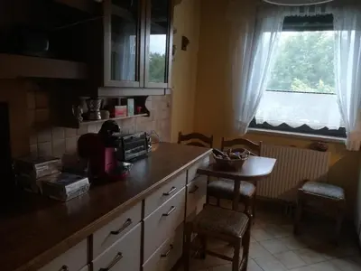 Küche/Küchenzeile in der Unterkunft Ferienwohnung Fischl