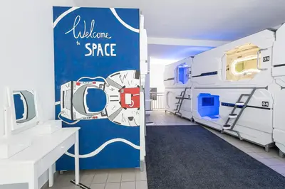 Küche/Küchenzeile in der Unterkunft Space Home Apartment - Inner City