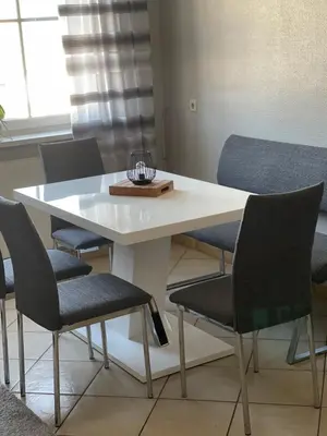 Ein Sitzbereich in der Unterkunft Gästehaus Auer Fritzi