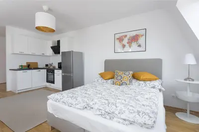 Küche/Küchenzeile in der Unterkunft Ultimativer Urbaner Luxus l LF39