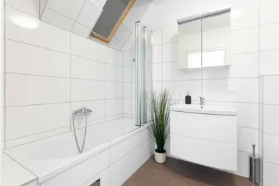 Ein Badezimmer in der Unterkunft Skyline Penthouse l LF44