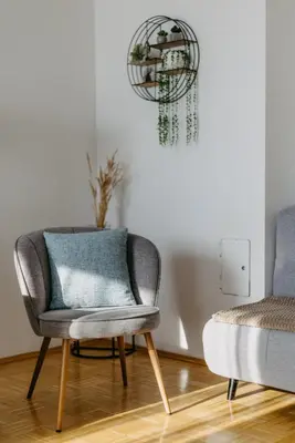 Ein Sitzbereich in der Unterkunft Große Ferienwohnung Burgenland