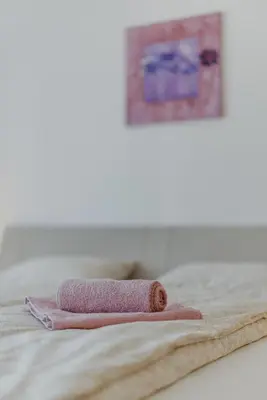 Ein Bett oder Betten in einem Zimmer der Unterkunft Große Ferienwohnung Burgenland