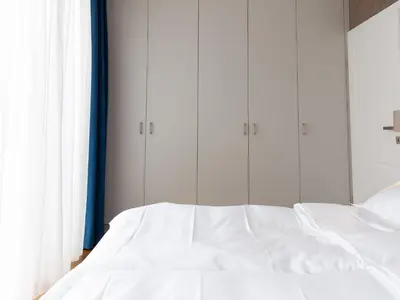 Ein Bett oder Betten in einem Zimmer der Unterkunft Premium Green Apartments Vienna