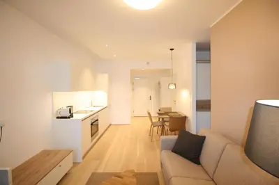Küche/Küchenzeile in der Unterkunft Your Living Vienna CBD