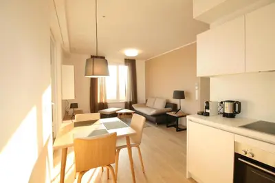 Küche/Küchenzeile in der Unterkunft Your Living Vienna CBD