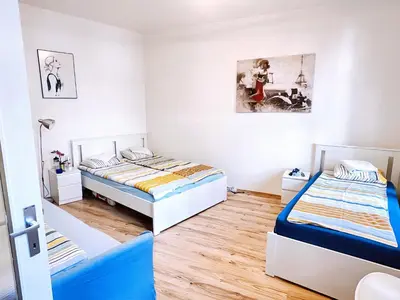 Ein Bett oder Betten in einem Zimmer der Unterkunft Vienna Prater Apartments