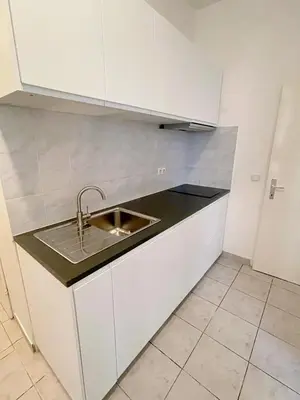 Küche/Küchenzeile in der Unterkunft Vienna Prater Apartments