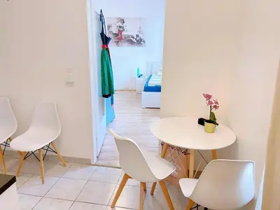 Ein Sitzbereich in der Unterkunft Vienna Prater Apartments