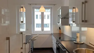 Küche/Küchenzeile in der Unterkunft Wonderful 2-Bedroom Belvedere Apartment