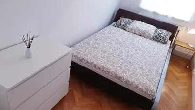 Ein Bett oder Betten in einem Zimmer der Unterkunft Wonderful 2-Bedroom Belvedere Apartment
