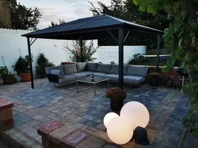 Ein Patio oder anderer Außenbereich in der Unterkunft Ferienhaus Sonja