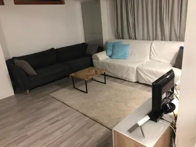 Ein Sitzbereich in der Unterkunft Villa Rafael