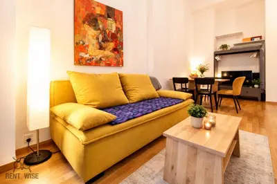 Ein Sitzbereich in der Unterkunft LOVELY HOME private TERRACE