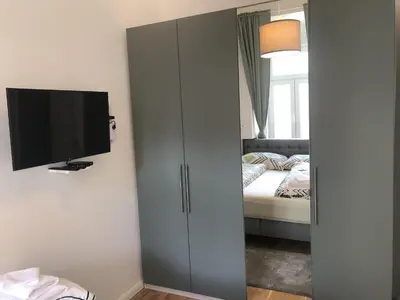Ein Bett oder Betten in einem Zimmer der Unterkunft PULSE OF VIENNA by JR City Apartments