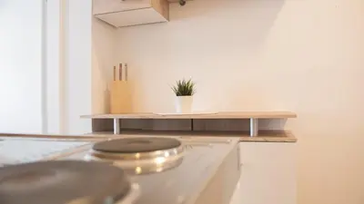 Küche/Küchenzeile in der Unterkunft Rover Apartment