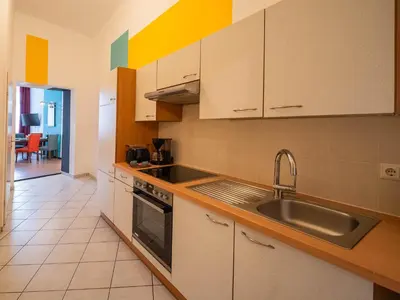 Küche/Küchenzeile in der Unterkunft Highlight Apartment Schönbrunn