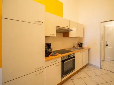 Küche/Küchenzeile in der Unterkunft Highlight Apartment Schönbrunn